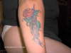 Rose and Feather tattoo