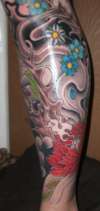 japanese leg sleeve tattoo