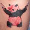 Panda bear Bond - alot of blood tattoo