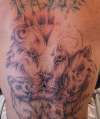 Wild Cats Back Piece 1 of 2 tattoo