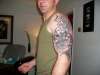 after 2 sittings, 2 left tattoo