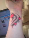 Hearts and Twinkles tattoo