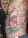 Snake in progress tattoo