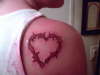 Barb wire heart! tattoo