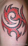 Bloody Tribal tattoo
