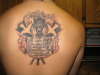 cross doves and verse tattoo