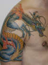 Flaming Dragon tattoo