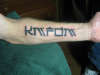 KMFDM tattoo