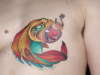 Nipple Fishing tattoo
