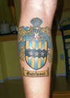 Coat of arms tattoo
