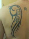 left shoulder blade tattoo