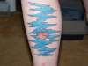 cloudy moon tattoo