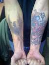 koi and phoenix tattoo