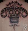Tribal Skull tattoo