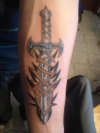 dagger tattoo