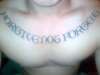 Forgive not Forget tattoo