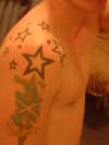 shoulder stars tattoo