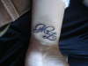 my daughter and sons initials M and Z tattoo