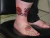 sugar skull anklet tattoo