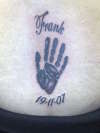 Frank's Handprint tattoo