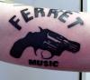 Ferret Music tattoo