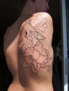 coy outline tattoo
