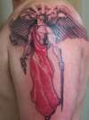 Archangel Half-sleeve tattoo