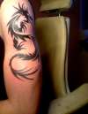 Tribal Dragon tattoo