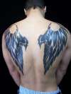 Tribal wings tattoo