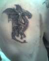 greyscale dragon tattoo