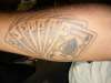 Name in Cards tattoo