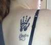 Handprint tattoo