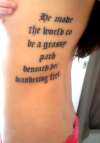 WB Yeats tattoo