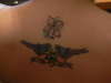 a hibiscus and in memory of my father tattoo