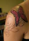 Flowers, Butterfly's, Swirls (3) tattoo