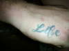 Hand R tattoo