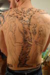 My Adam and Eve Back Peice tattoo
