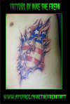 U.S.A flag tattoo
