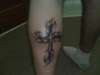 tribal cross tattoo