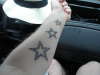 3 nautical stars on my wrist tattoo