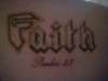 Faith tattoo