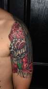 Racing Roses tattoo
