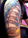 Nathans Ship tattoo