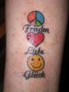 Peace, Love, Happiness tattoo