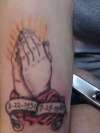 praying hands tattoo