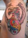 2nd tat Dragon Fire-Water tattoo