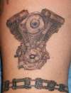 Motor and Chain tattoo