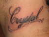 crystal name tattoo