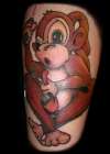 Bubble Smokin Monkey tattoo