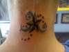 Neck Star tattoo